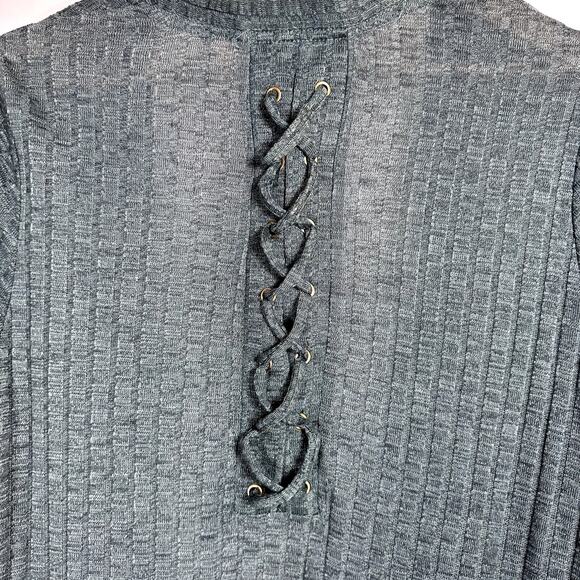 KNOX ROSE forest green‎ open cardigan Womans medium forestcore, goblincore - Picture 8 of 13